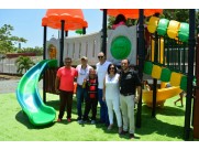 Outdoor play equipment installed in Costa rica